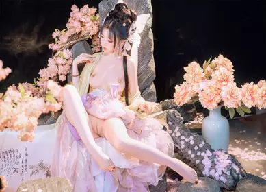 STP30313 ✿稀有露脸✿ 高端摄影ACG业界女神爆机少女▌喵小吉▌古风画作《清平乐》汉服美妆仙女 性感诱人白虎胴体妙哉